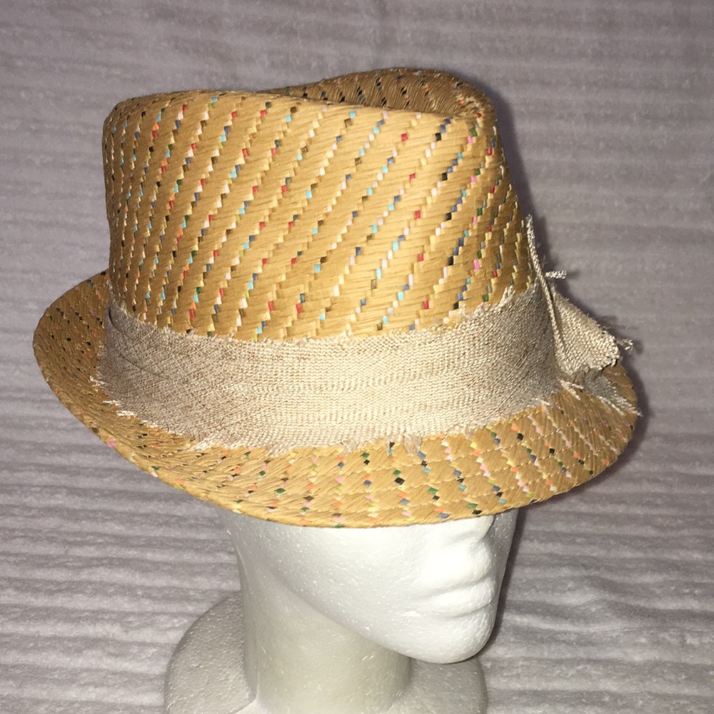 💯 paper fedora hat icing brand cap nwot